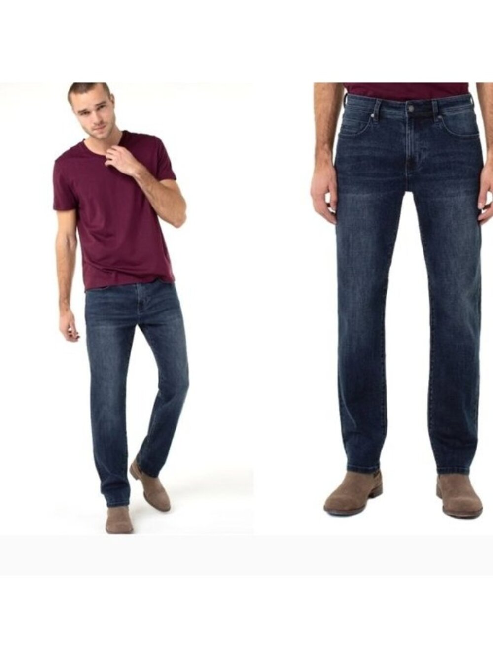 Liverpool Los Angeles Relaxed Straight Denim Jean 28x34 New Men's Stretch Blue